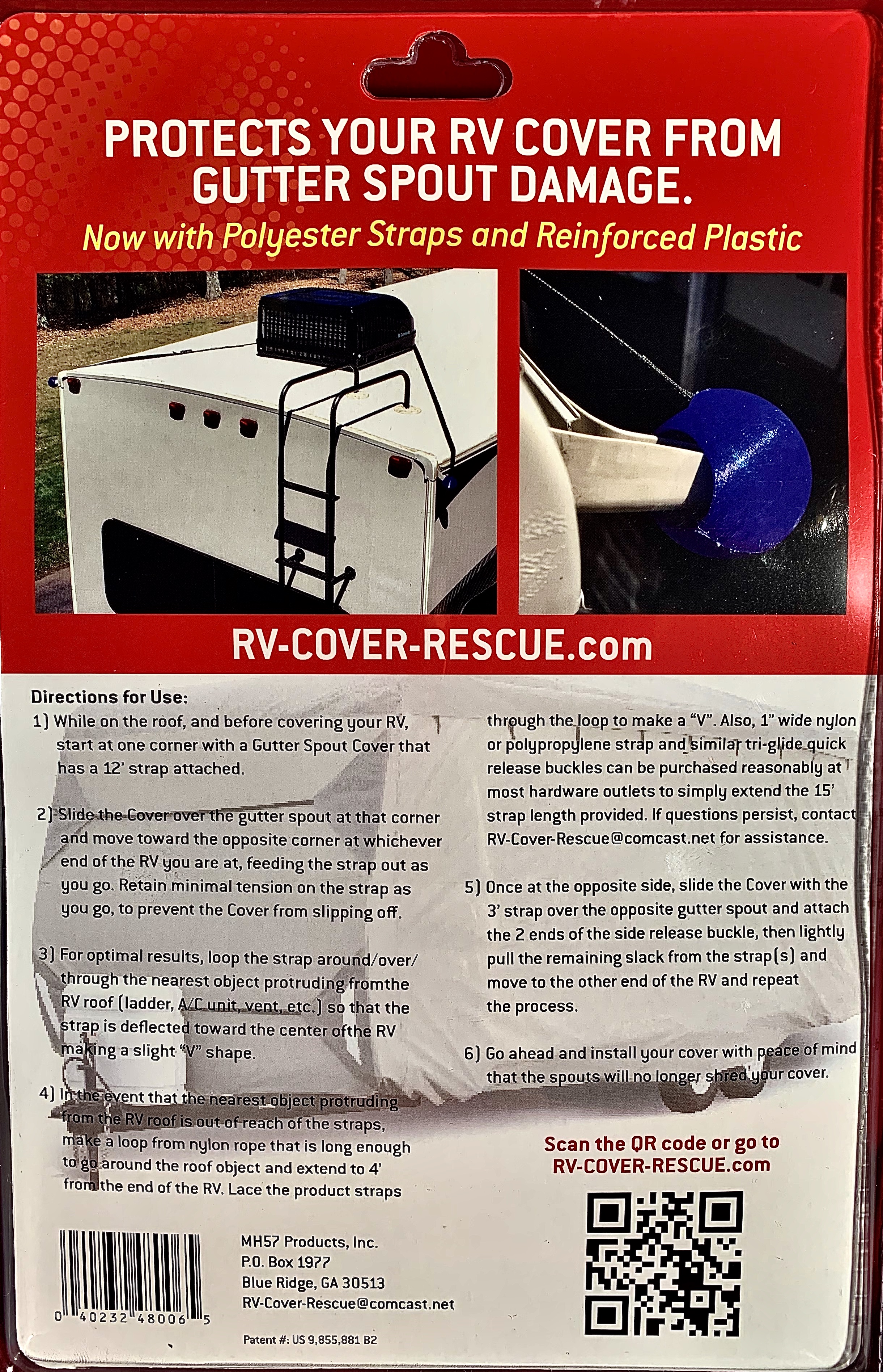 RV Cover Rescue | Gutter Spout Covering System | MH57 Products